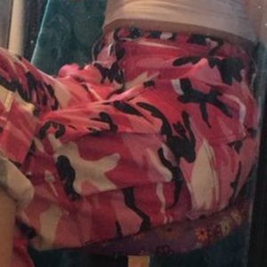 Pink camo pants